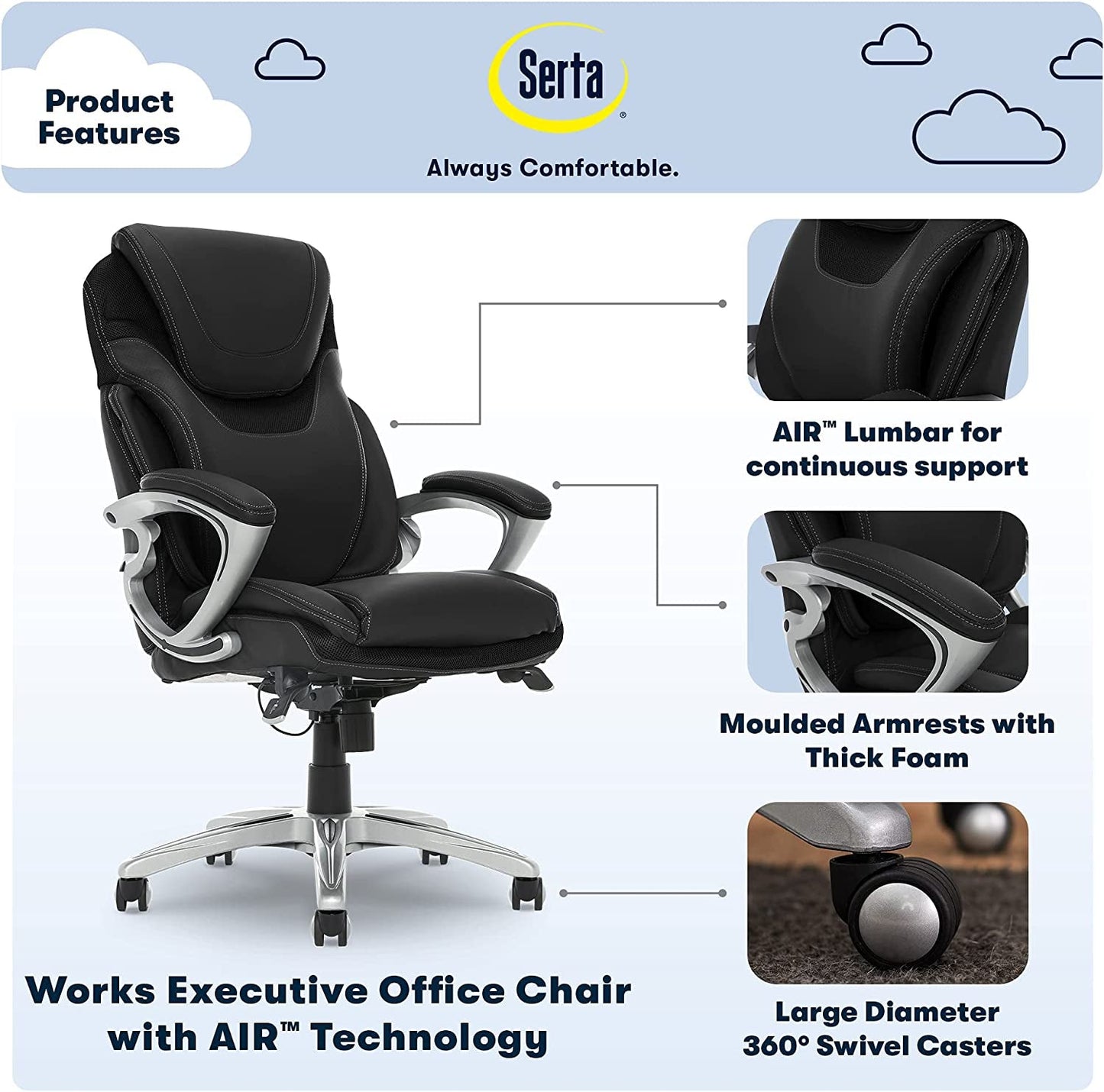 Ergonomic Executive Chair for Health and Wellness