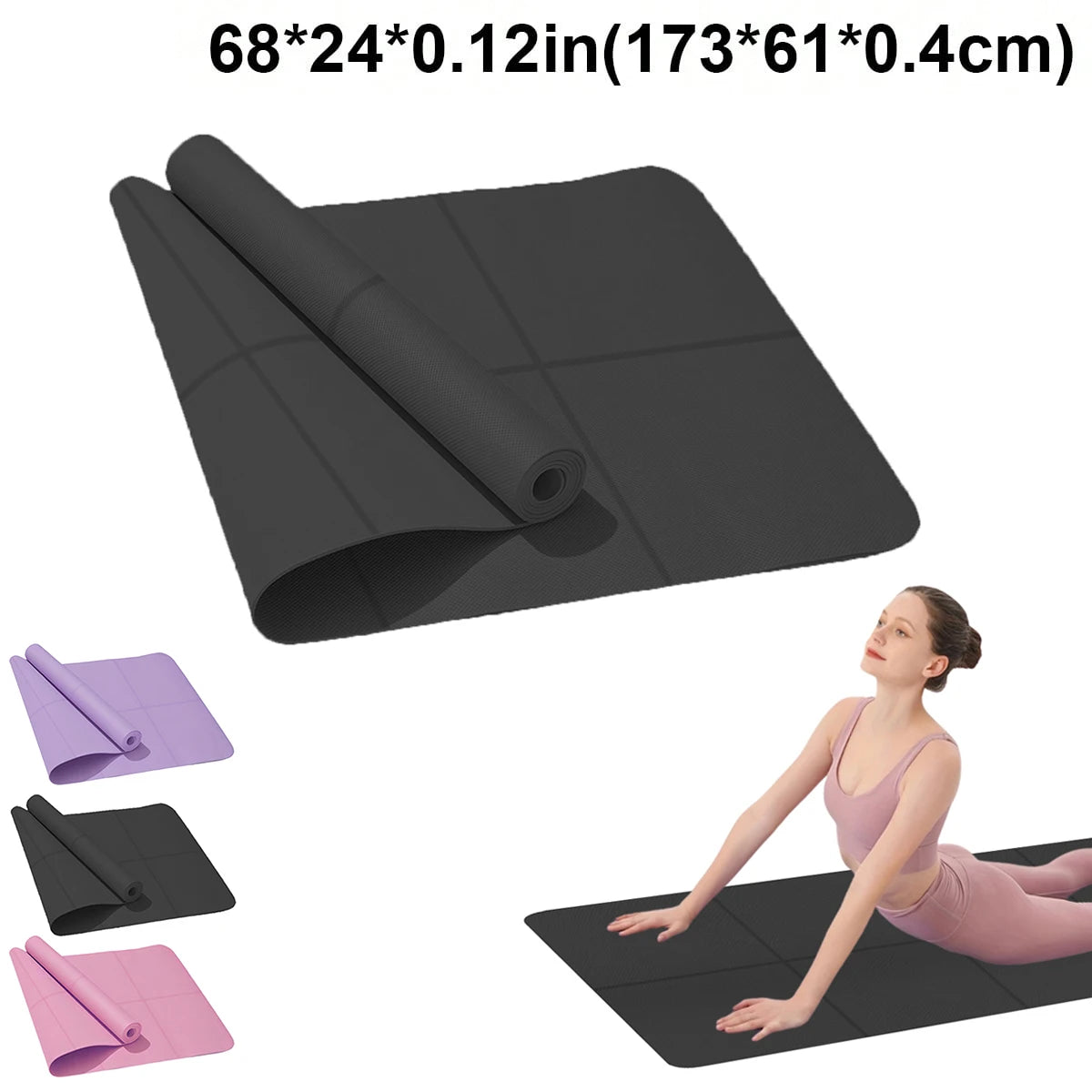 Yogamatte Anti-Rutsch-Sport-Fitness-EVA-Komfortschaum