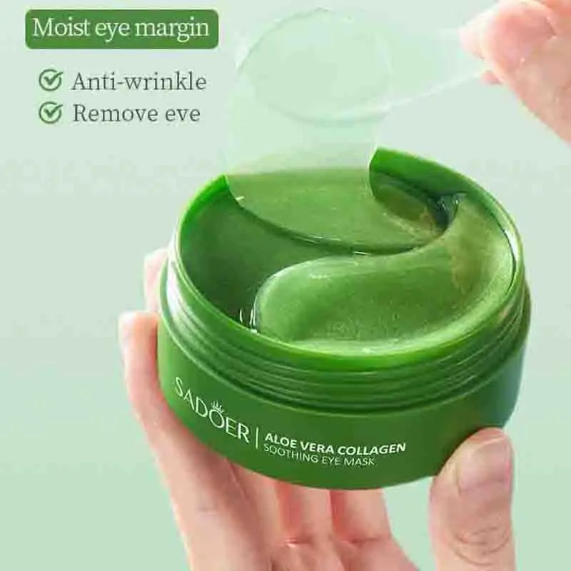 Masque pour les yeux au collagène et à l'aloe vera