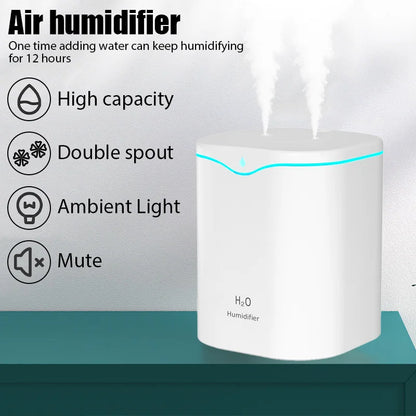 Humidificateur d'air USB à double port de pulvérisation