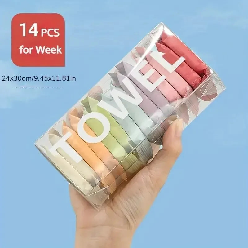 14pcs/box Disposable Washcloth