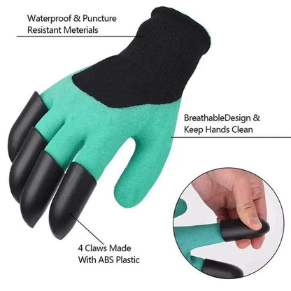 2PCSpair Garden Gloves with Claws