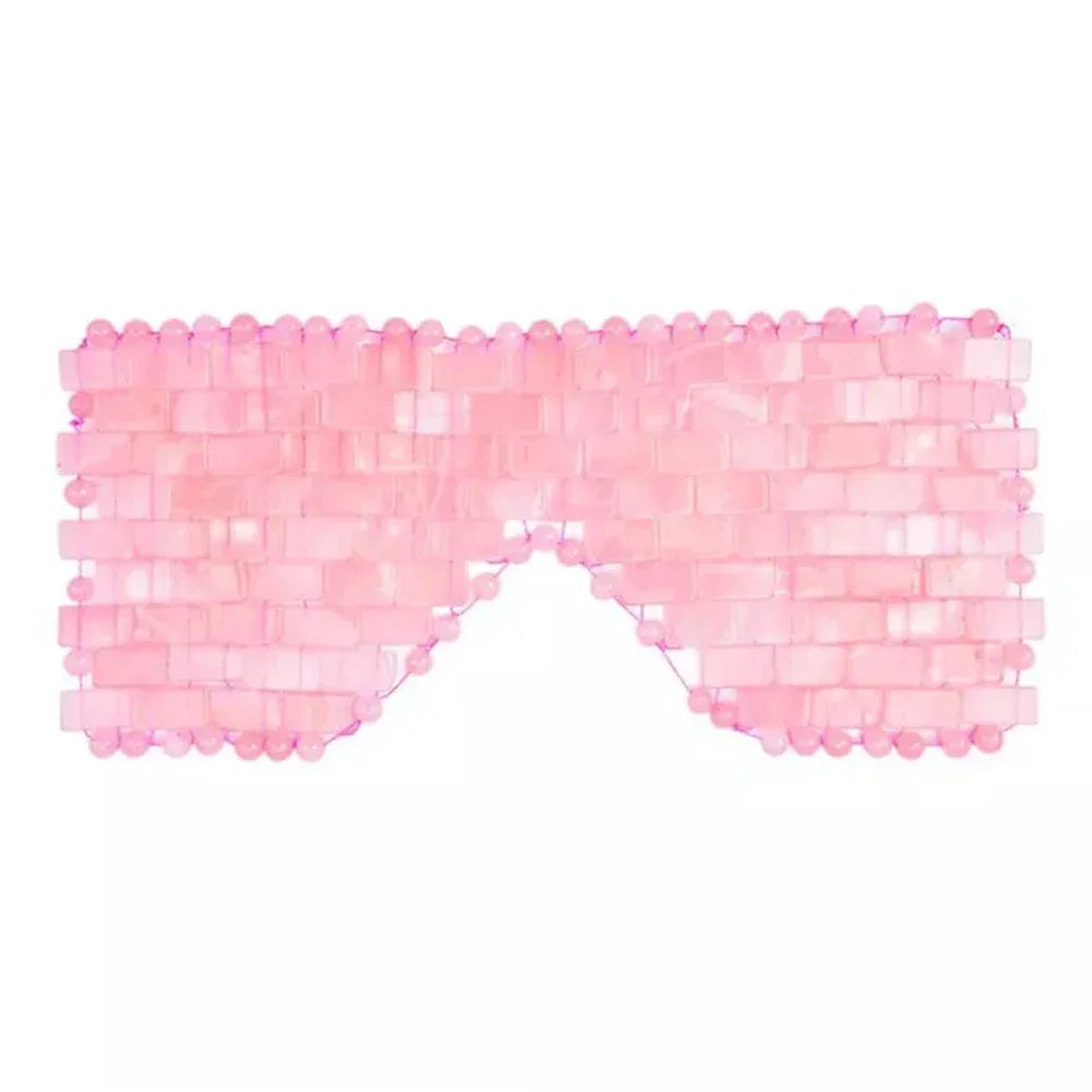 Natural Rose Quartz Eye Mask Massager