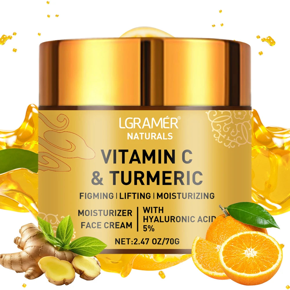 Crème visage au curcuma et à la vitamine C Rétinol Hydratant