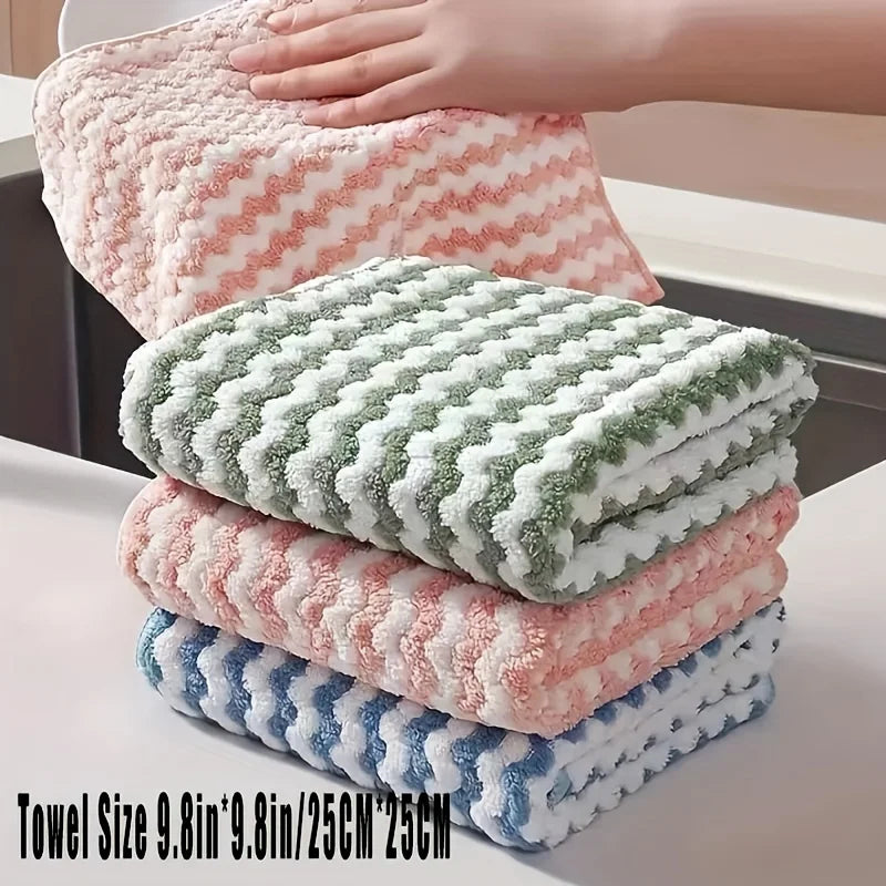 5pcs Kitchen Dishwashing Cloth