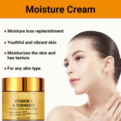 Turmeric Vitamin C Face cream Retinol Moisturizing