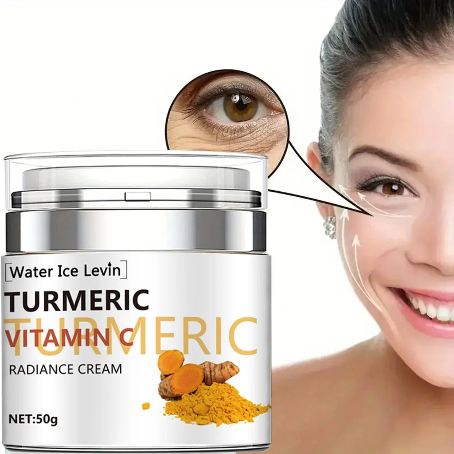 Crème visage naturelle au curcuma et à la vitamine C