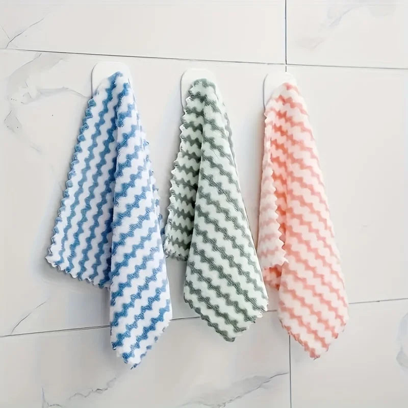 5pcs Kitchen Dishwashing Cloth