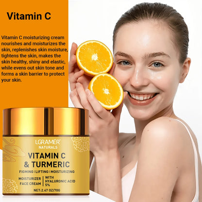 Crème visage au curcuma et à la vitamine C Rétinol Hydratant