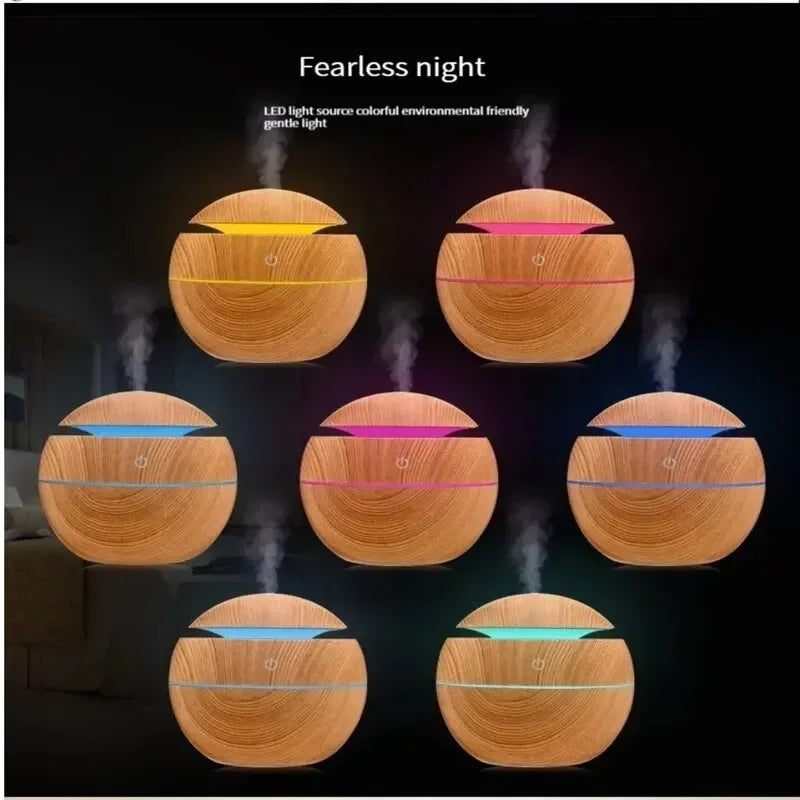 Mini Home Wood Grain Air Humidifier