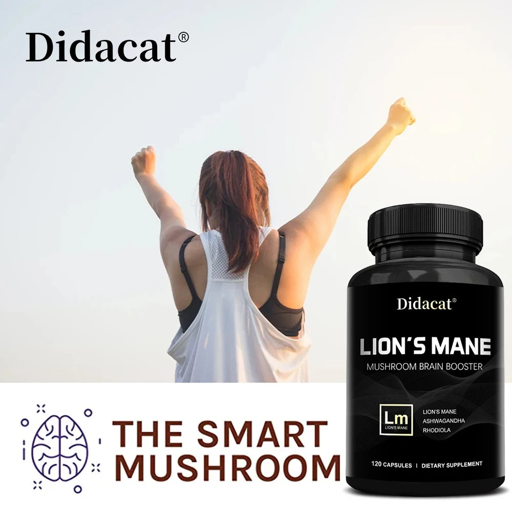 Lion's Mane Supplement Mushroom Capsules