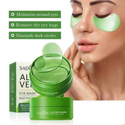 Masque pour les yeux au collagène et à l'aloe vera