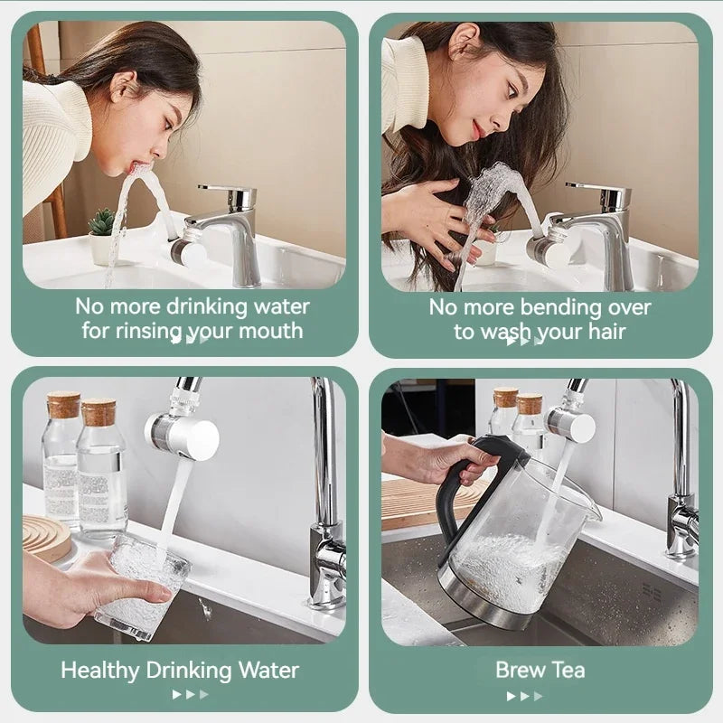 Faucet Filter Splash Proof Tap Water Purifier