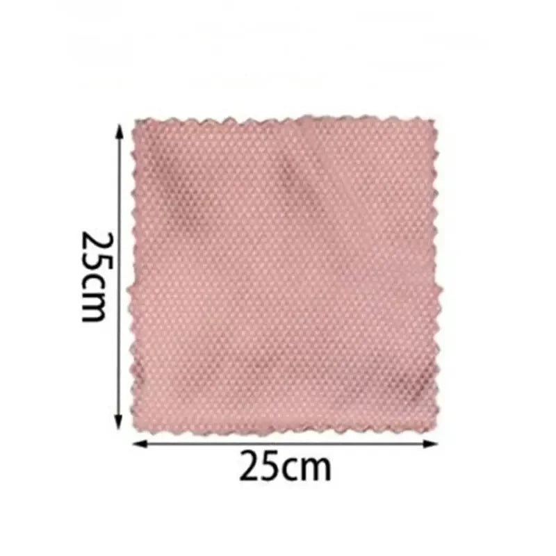 5pcs Glass Cleaning Cloth Microfiber