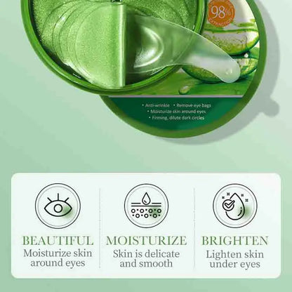 Masque pour les yeux au collagène et à l'aloe vera