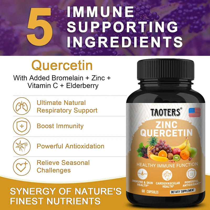 Quercetin with Zinc and Bromelain Capsules