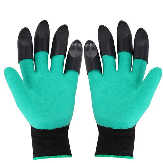 Lot de 2 paires de gants de jardinage avec griffes